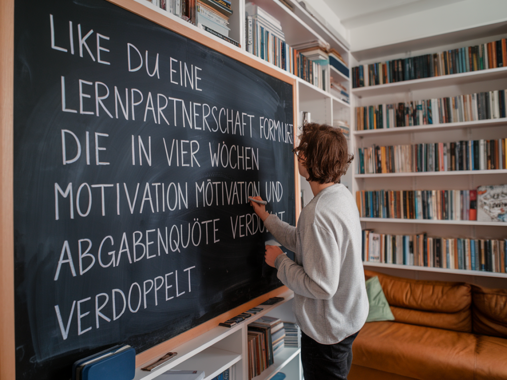 Wie du eine lernpartnerschaft formulierst, die in vier wochen motivation und abgabenquote verdoppelt