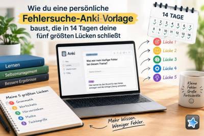 Wie du eine persönliche fehlersuche‑anki‑vorlage baust, die in 14 tagen deine fünf größten lücken schließt