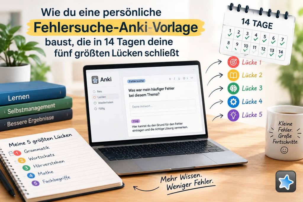 Wie du eine persönliche fehlersuche‑anki‑vorlage baust, die in 14 tagen deine fünf größten lücken schließt